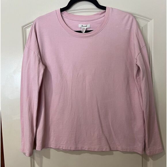 MADEWELL Saunter Sweatshirt Blush Pink Women’s Size XS Style AD474 - Picture 5 of 8